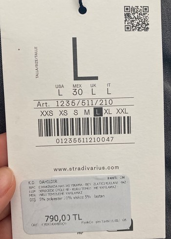 Gri Bol Kesim Kadın Pantolon - Görsel 4