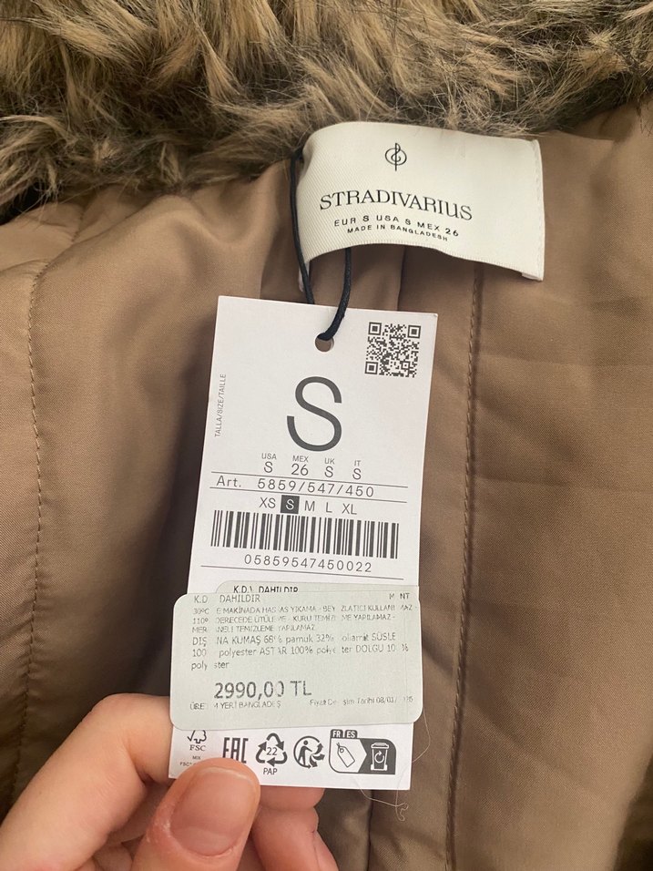 Kahverengi Kürklü Deri Midi Trençkot - Görsel 2