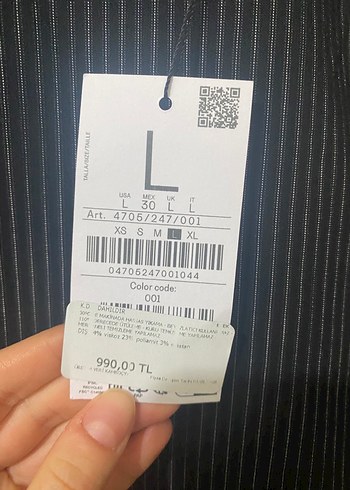 Çizgili Kemerli Siyah Mini Etek - Görsel 2