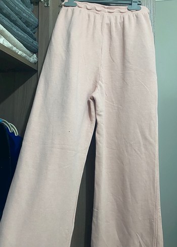 Toz pembe Kadın Rahat Kesim Midi Eşofman - Görsel 3