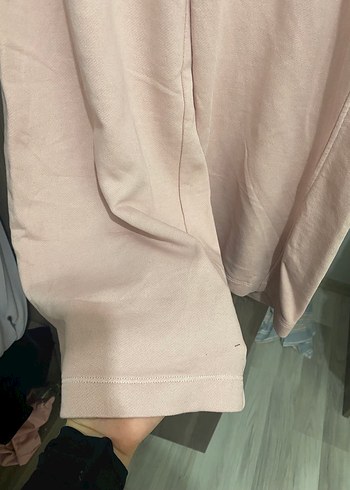 Toz pembe Kadın Rahat Kesim Midi Eşofman - Görsel 2