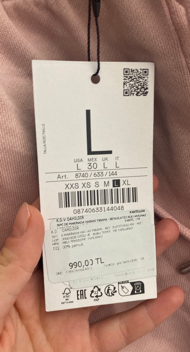 Toz pembe Kadın Rahat Kesim Midi Eşofman - Görsel 5