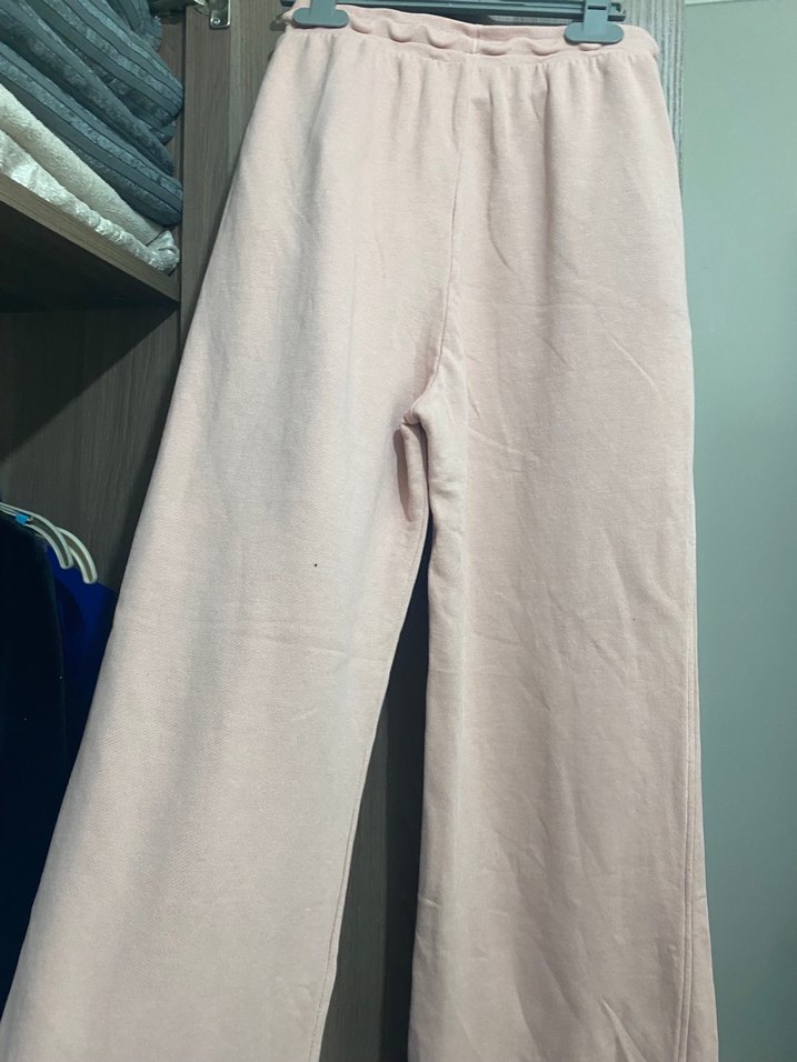 Toz pembe Kadın Rahat Kesim Midi Eşofman - Görsel 3