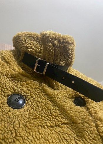 Kahverengi Midi Kadın Peluş Kaban - Görsel 7