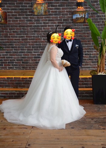 Kare Yaka A Kesim Gelinlik - Görsel 2