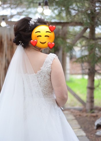 Kare Yaka A Kesim Gelinlik - Görsel 8