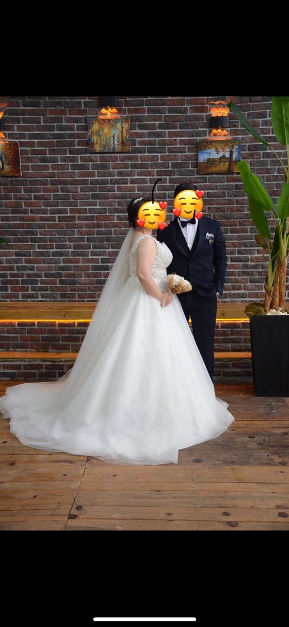 Kare Yaka A Kesim Gelinlik - Görsel 2