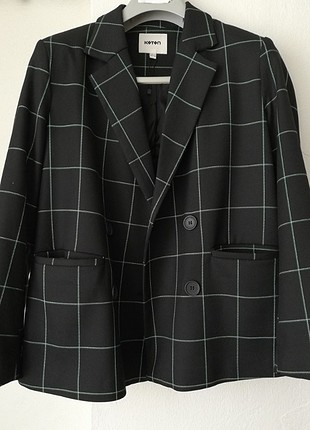 Koton Çizgili Desen Blazer Ceket