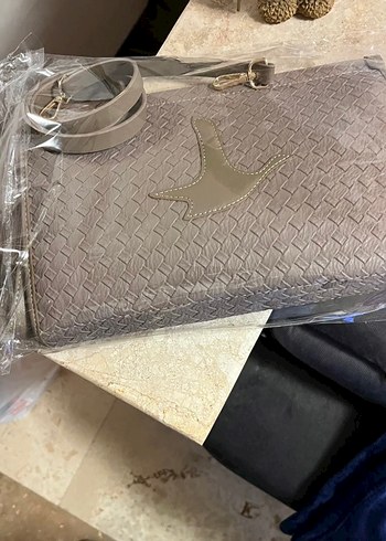 Kahverengi Deri Kadın Çanta - Görsel 3