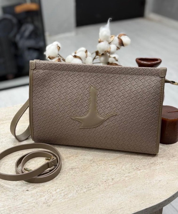 Kahverengi Deri Kadın Çanta - Görsel 2