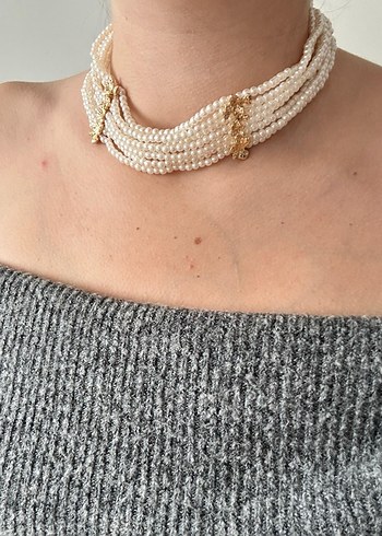 İncili Zara model kolye - Görsel 2