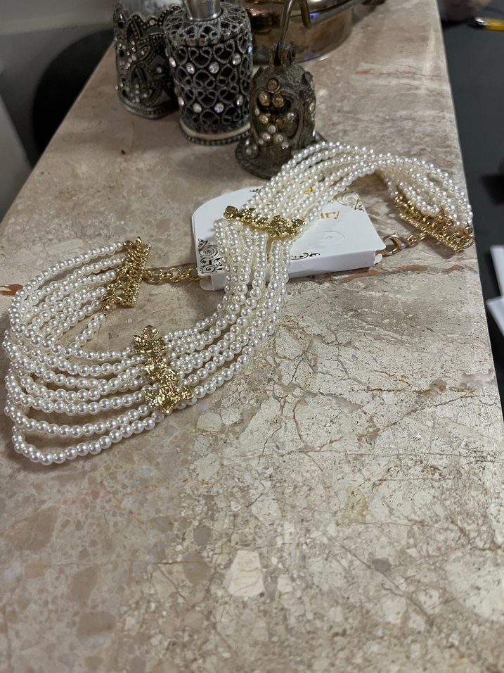 İncili Zara model kolye - Görsel 5