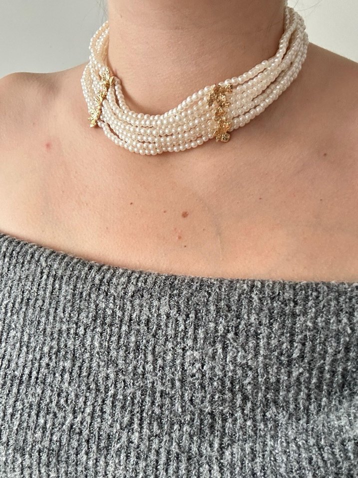 İncili Zara model kolye - Görsel 2