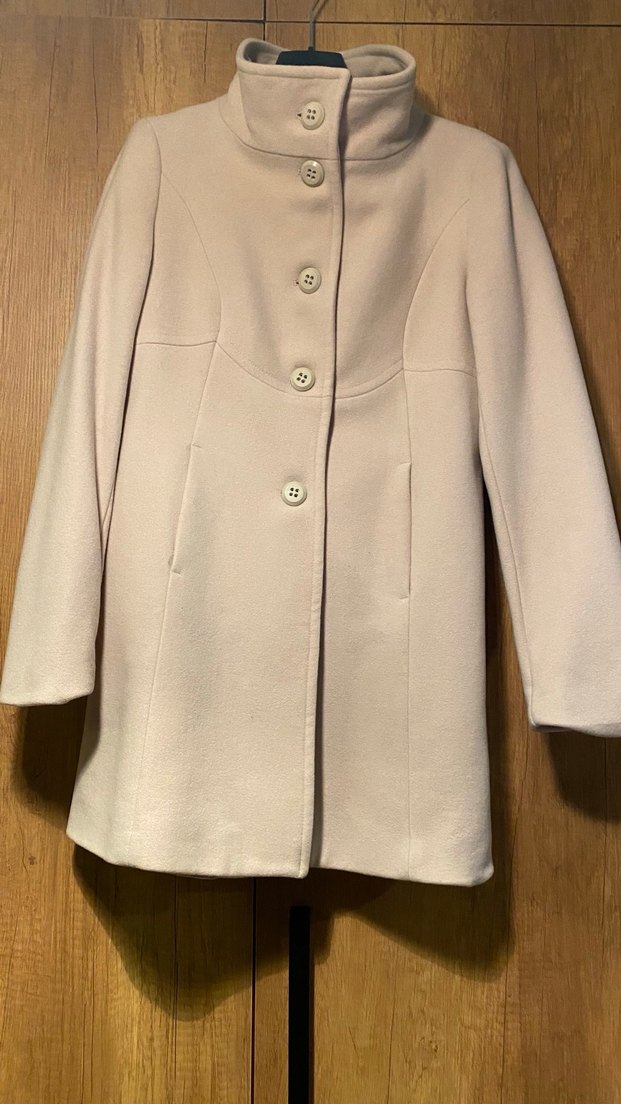 Benetton Bej Kadın Kaban - Görsel 2