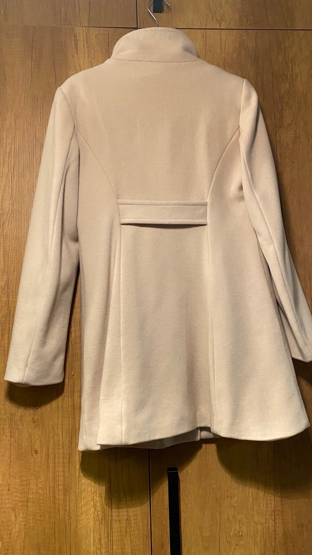 Benetton Bej Kadın Kaban - Görsel 5