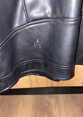 Twist Siyah Deri Ceket - Görsel 4