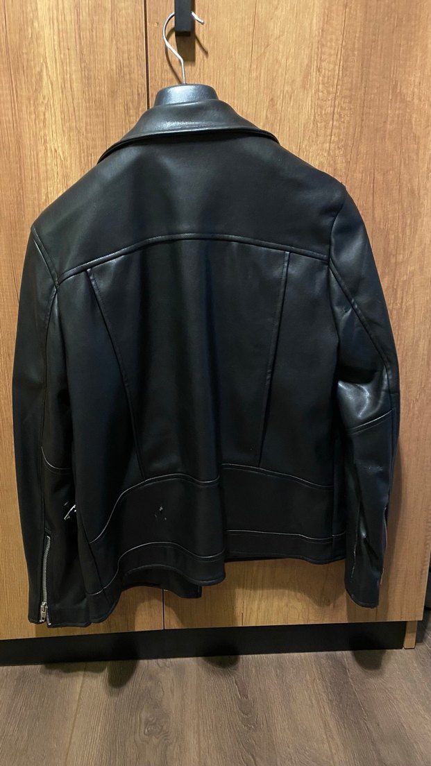 Twist Siyah Deri Ceket - Görsel 2