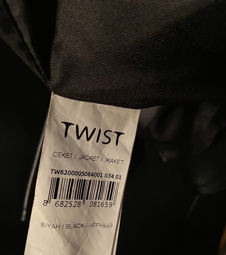 Twist Siyah Deri Ceket - Görsel 3