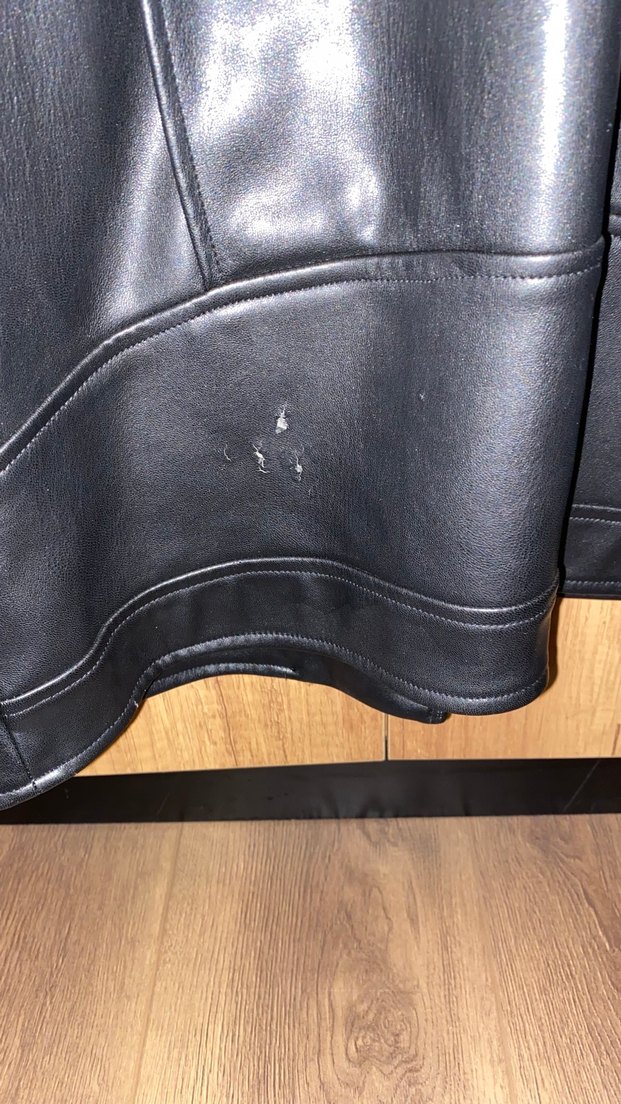 Twist Siyah Deri Ceket - Görsel 4