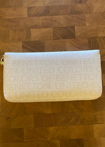 Benetton Beyaz Deri Fermuarlı Kadın Cüzdanı - Görsel 2