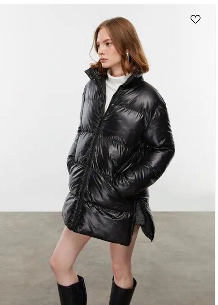 MUDO KAPİTONELİ SİYAH ŞİŞME MONT - Görsel 2