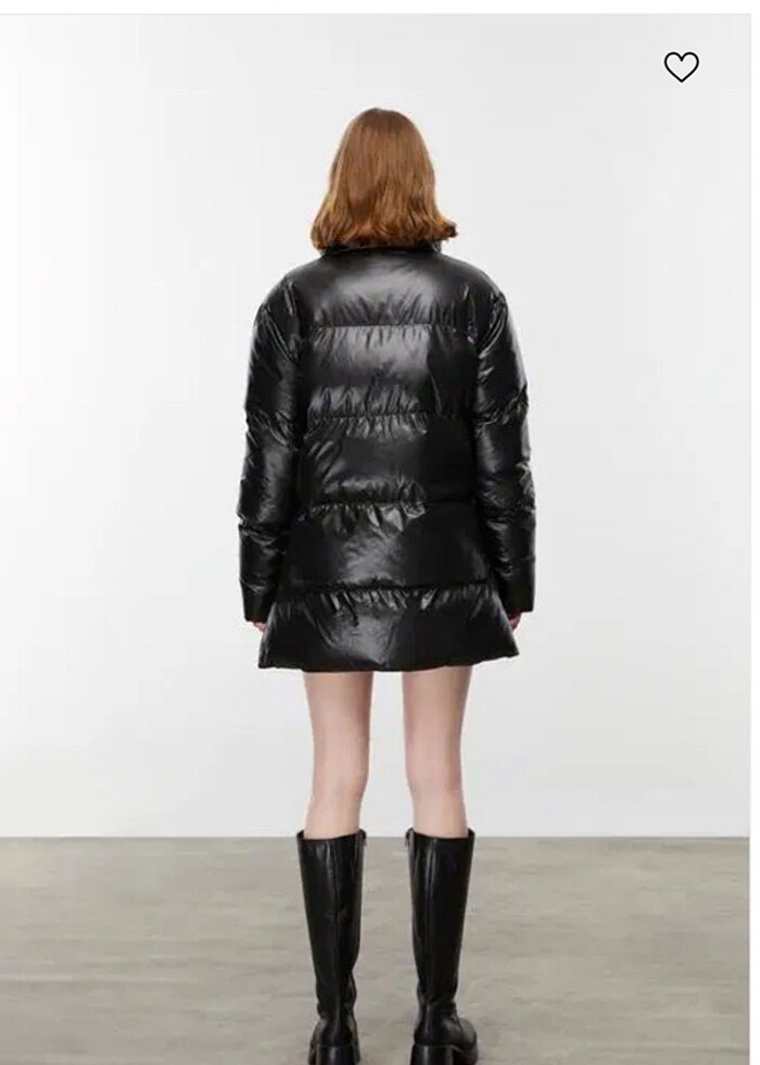 MUDO KAPİTONELİ SİYAH ŞİŞME MONT - Görsel 4