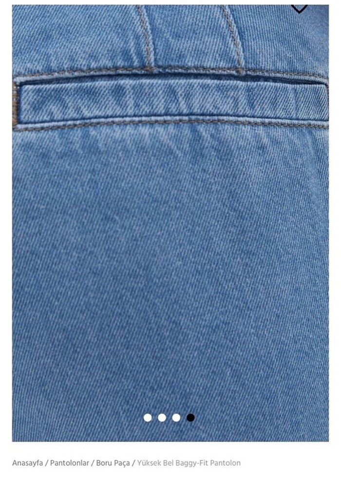 Oxxo yüksek bel boru paça pantolon - Görsel 3