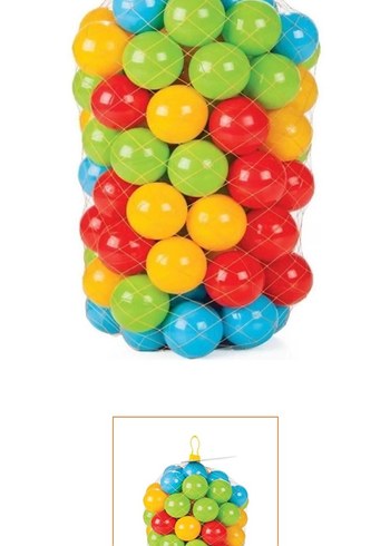 Renkli Oyun Topları Seti 200 adet - Görsel 2