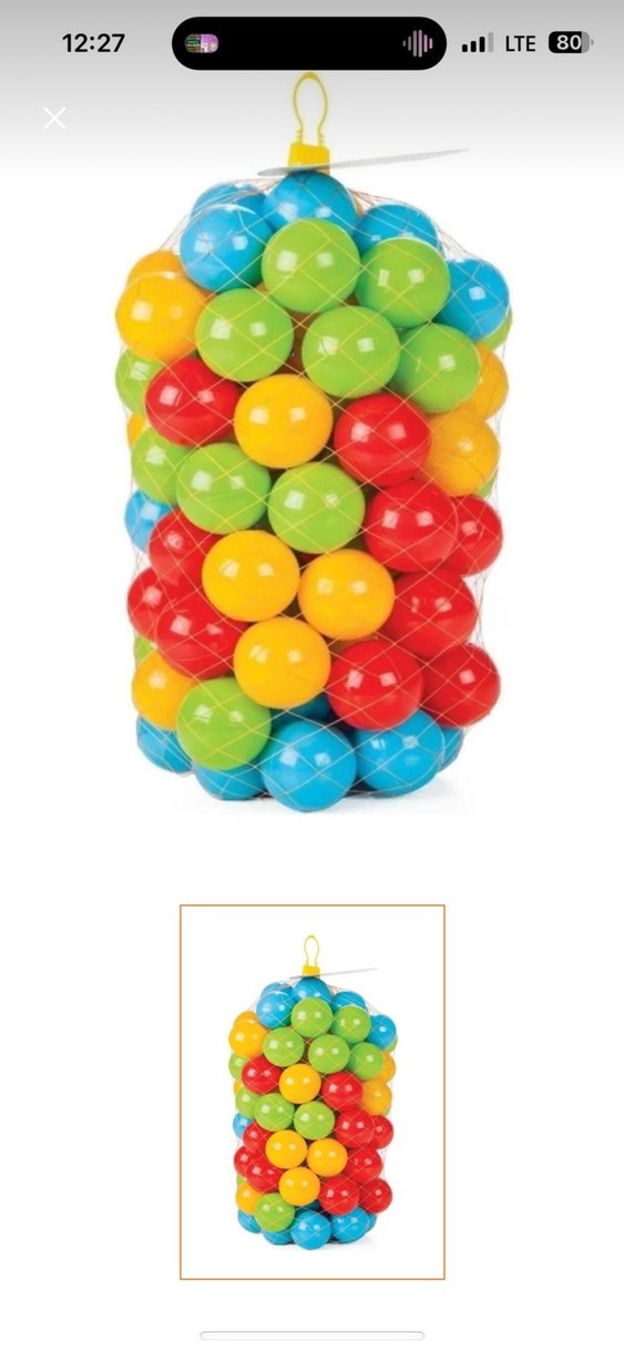 Renkli Oyun Topları Seti 200 adet - Görsel 2