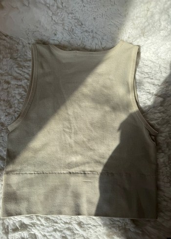 Urban outfitters krem renkli crop top - Görsel 2