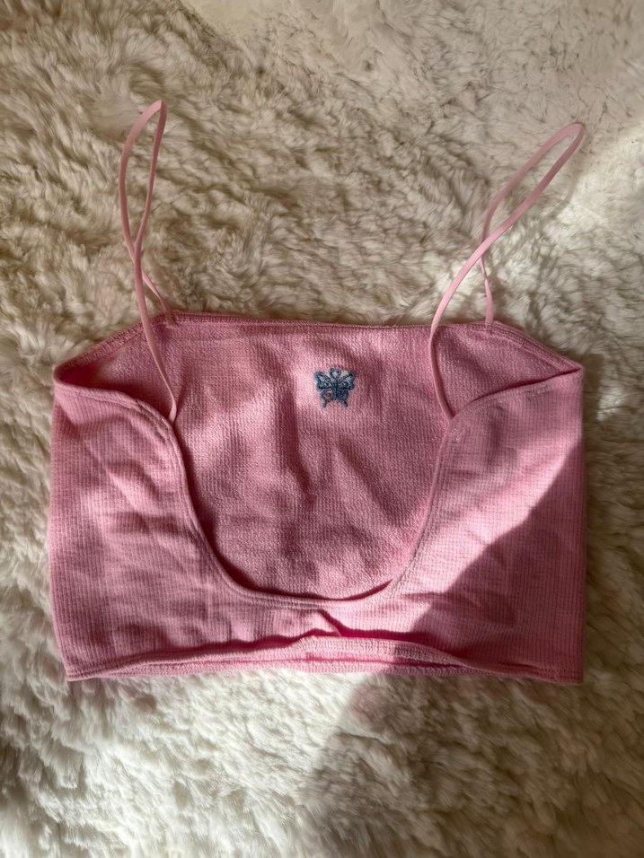 Urban outfitters crop top pembe - Görsel 2