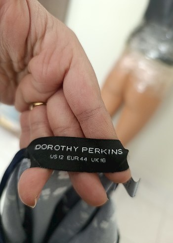 Lacivert Elbise - Görsel 4