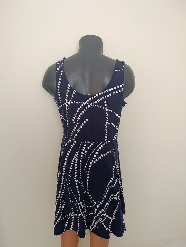 Lacivert Elbise - Görsel 3