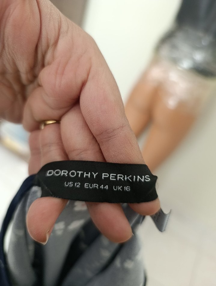 Lacivert Elbise - Görsel 4