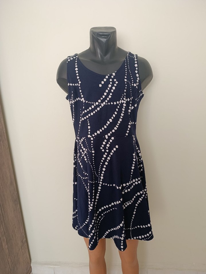 Lacivert Elbise - Görsel 2