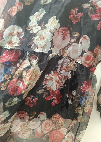 Çiçek Desenli Bohem Uzun Tunik - Görsel 5