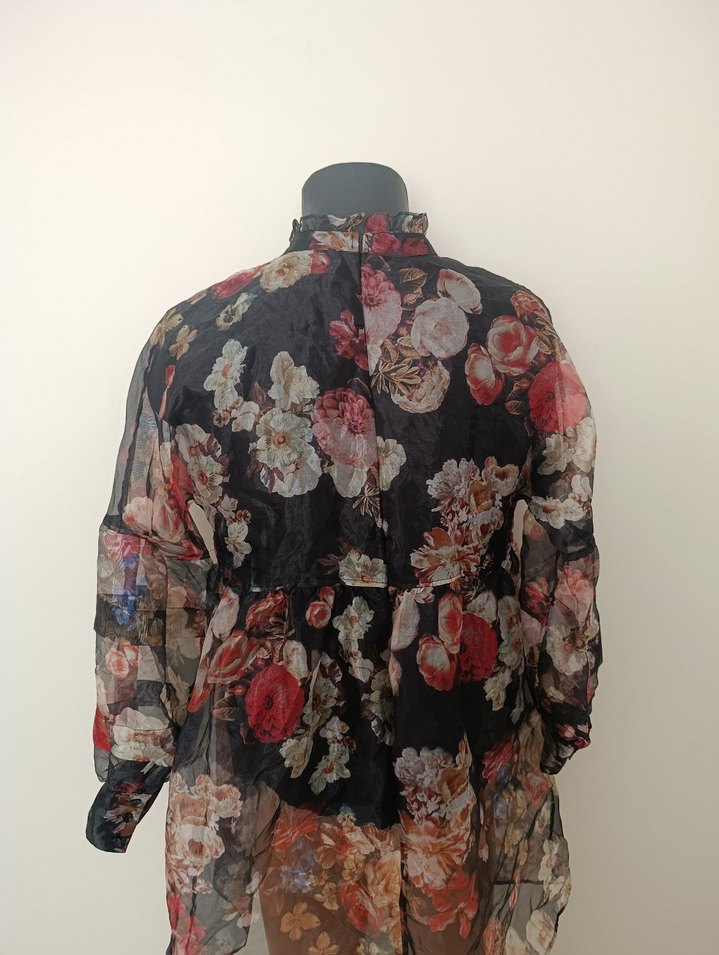 Çiçek Desenli Bohem Uzun Tunik - Görsel 3