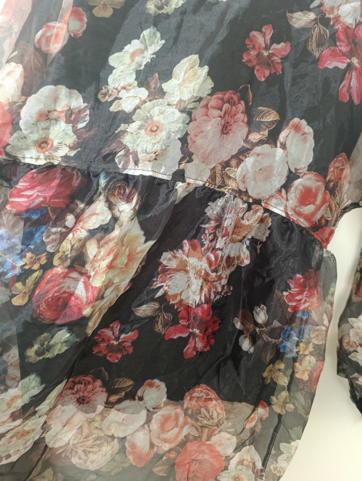 Çiçek Desenli Bohem Uzun Tunik - Görsel 5