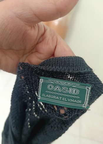 Siyah Örgü Uzun Kollu Salaş Kazak - Görsel 4