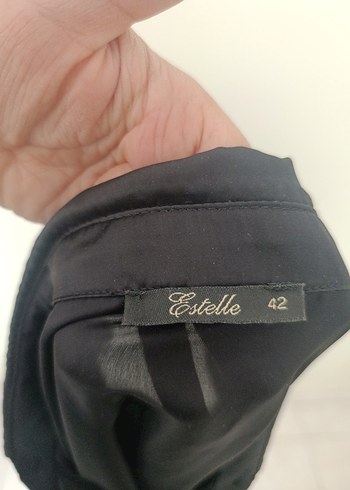 Siyah Düğmeli Uzun Kollu Kadın Gömlek - Görsel 5