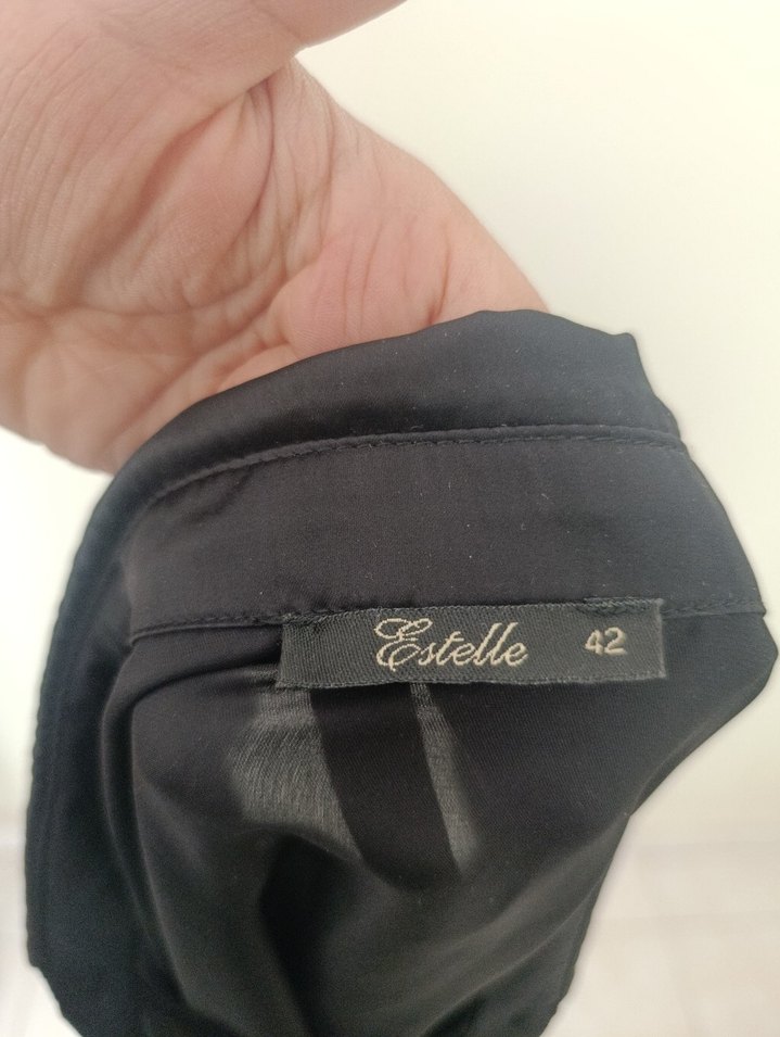 Siyah Düğmeli Uzun Kollu Kadın Gömlek - Görsel 5