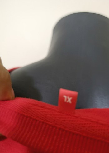 Kırmızı Oversize Kadın Sweatshirt - Görsel 5