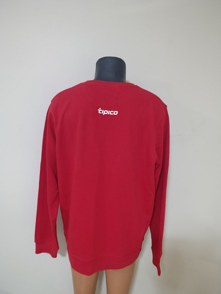 Kırmızı Oversize Kadın Sweatshirt - Görsel 4