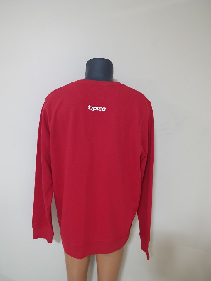 Kırmızı Oversize Kadın Sweatshirt - Görsel 3