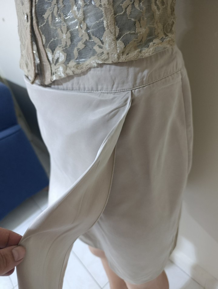 Bej Midi Kadın Etek - Görsel 3