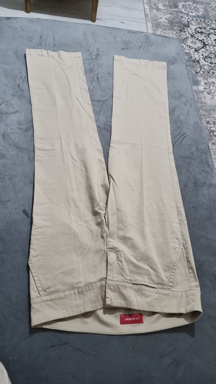 Bej Kadın Kumaş Pantolon - Görsel 2