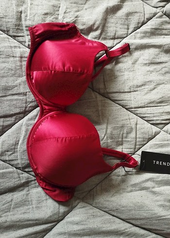 Parlak Kırmızı Bohem Sütyen 90b - Görsel 2