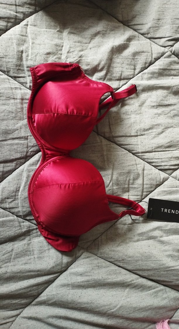 Parlak Kırmızı Bohem Sütyen 90b - Görsel 2