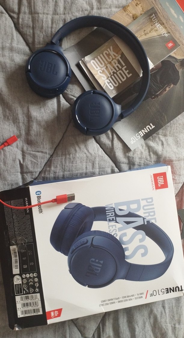 JBL Tune510 Kablosuz Mavi Kulaklık - Görsel 3