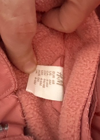 Pembe Fermuarlı Bebek Kız astronot Tulum mont - Görsel 4